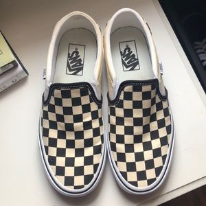 Vans Checkerboard Slip On Shoes